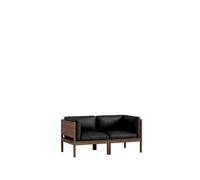Modular Canapé 2 Places Avec Côtés Chêne Fumé/SA Leather Noir