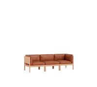 Modular Canapé 3 Places Avec Côtés Chêne/SA Leather Cognac