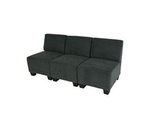 Modular Canapé 3 places Lyon gris anthracite sans accoudoirs