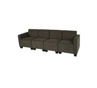 Modular Canapé 4 places Lyon, tissu/textile marron