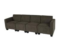 Mendler Canapé d'angle 4 places - Marron