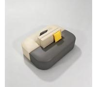 Modular Curved Reading Sofa With Wooden Book Storage Rack, For Office