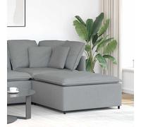 vidaXL Module Central de canapé modulable avec Coussins Gris Clair 100 cm