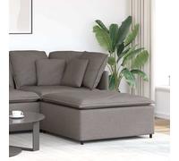 vidaXL Module central de canapé modulable avec coussins taupe 100 cm