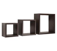 ÉTAGÈRES CARRÉES MURALES LOT DE 3 CUBES MODULAIRES À CHOIX MOD. RUBIC