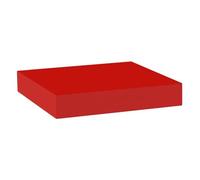 MODULARREDO | MINERVA Étagère murale, étagère en bois, étagère murale, 25 x 25 x 3,8 cm, rouge
