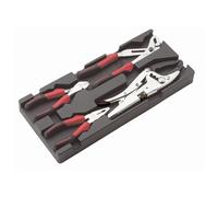 Module abs 1/3 de 4 pinces chromées polies SAM - P13J4M