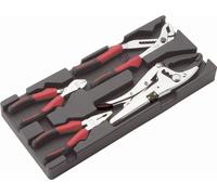 Module abs 1/3 de 4 pinces chromées polies SAM - P13J4M