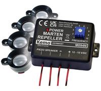 Module anti-martres à ultrasons Kemo M094 à ultrason, éclairage LED avec protection optique, haut-parleur déporté 1 pc(s)