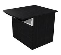 Module bas de banque d'accueil OLA - L.80 cm - Noir