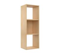 Module bibliothèque multicases - 3 cases - Chêne