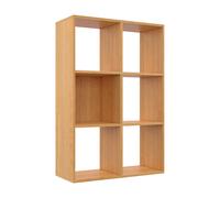Module bibliothèque multicases Classic - 6 cases - Hêtre