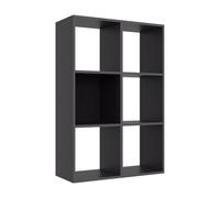 Module bibliothèque multicases Classic - 6 cases - Noir