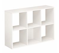 Module bibliothèque multicases Color - 6 cases - Blanc