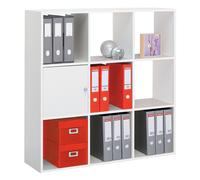 Module bibliothèque multicases Color - 9 cases - Blanc
