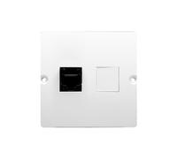 Prise simple ordinateur RJ45 Simon Basic BMF51.02/11