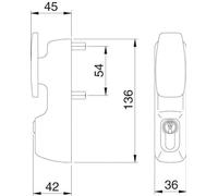 Module bouton et cylindre IDEA Blanc - ISEO - 94012004T