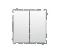 Simon Basic Double bouton poussoir, attache rapide BMP2.01/11