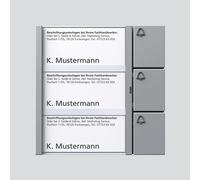 Module bouton si/met - Module anneau pour station de porte Silver TM 612-3 SM