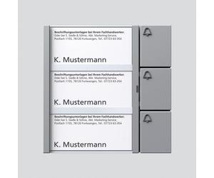 Module bouton si/met - Module anneau pour station de porte Silver TM 612-3 SM