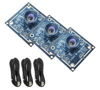 Module caméra OV9732, 3 objectifs grand angle de 100°, résolution HD 720p, connexion USB, autofocus