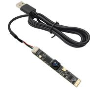 Module caméra USB 8MP avec microphone, grand angle, mise au point fixe, pour PC/Raspberry Pi