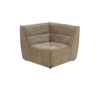 Paris Prix Module canapé d'angle matelassé Grid 98 cm Taupe foncé