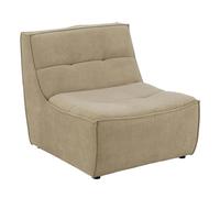 Module Canapé Matelassé Grid 97cm Beige Foncé