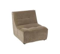 Module Canapé Matelassé Grid 97cm Taupe Foncé
