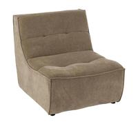 Module Canapé Matelassé Grid 97cm Taupe Foncé