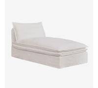 Module chaise longue pour canapé modulaire en lin et coton Grace