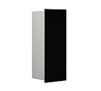 emco asis modules pure : collecteur de déchets modèle encastré, façade en verre, 170 x 436 mm, 975527512, Couleur: Noir