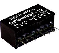 Module convertisseur CC/CC MEAN WELL DPBW03G-12 Nbr. de sorties: 2 x 125 mA 3 W 1 pc(s)