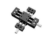 Module coulissant croisé de précision 30, Table coulissante manuelle, axe XY, Guide linéaire, voyage 30-100mm, 1 pièce(DXY30-DB90)