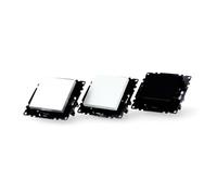 Module couvercle aveugle noir, design élégant, idéal pour couvrir les connexions et garantir une finition propre dans les installations électriques.
