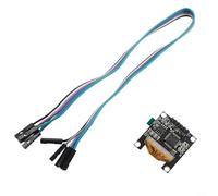 Module d'analyseur audio VU - Affichage de la musique stéréo - Indicateur FFT - Niveau audio - Kit électronique à monter soi-même - Système intégré - Écran de 2,4 cm (sans boîte)