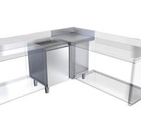 Module d'Angle 90º Gamme 600mm avec Plan de Travail à Gauche