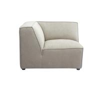 Module d'angle central pour canapé en tissu chenille beige SPLIT