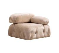 Module d'angle droit pour canapé modulable en velours Bubble 1RV - Beige