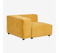 Module d'angle gauche 115x113 cm avec accoudoir haut pour canapé modulaire Bruna