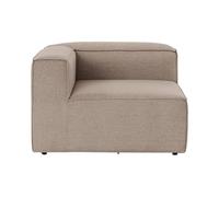 Module d'angle gauche pour canapé modulable en lin Fora 1L - Beige