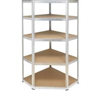 Module d'angle pour étagère de stockage TOOLCRAFT KPW77 175 kg (l x H x P) 700 x 1800 x 700 mm métal, MDF galvanisé, ar