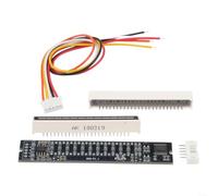 Module de barre lumineuse LED à double canal DIY avec maintien de crête | Module d'analyseur de signal avec bande LED verte orange rouge DIY pour compteur vu Kit 12 bits LED Indicateur de musique
