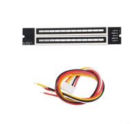Module de barre lumineuse LED à double canal DIY avec maintien de crête | Module d'analyseur de signal avec bande LED verte orange rouge DIY pour compteur vu Kit 12 bits LED Indicateur de musique
