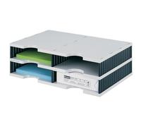 Module de base doc duo 4 compartiments, bleu/gris