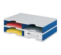 Module de base styrodoc duo 4 compartiments, noir/gris