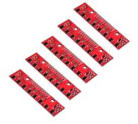 Module de capteur de ligne à huit voies avec signaux analogiques pour une navigation robotique précise et éviter les obstacles Alimentation 3,3 V à 5 V Rouge
