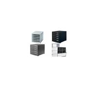 Module de classement CONTUR, 5 tiroirs, gris clair