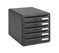Module de classement Exacompta Big Box Plus 5 tiroirs - noir