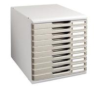 Module de classement Exacompta Modulo 10 tiroirs - gris